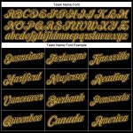 Personalized Black Old Gold Sports Hoodie Sweatshirt - Custom Stitched Pullover for Men and Women Personalized Stitched Black
