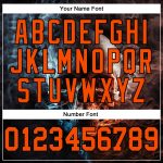 Custom Name Number 3D Skull Sports Hoodie Personalized Stitched Black Orange Sweatshirt Pullover Personalized Stitched Black