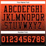 Custom Name and Number Black Orange Fade Sports Hoodie Pullover Sweatshirt - Personalized Stitched Fashion Team Apparel Personalized