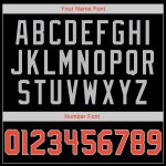 Custom Team Name Number Sports Hoodie Sweatshirt - Personalized Stitched Black Orange-Gray Pullover Personalized Stitched