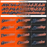 Custom Team Hoodie with Personalized Name and Number - Stitched Black Orange-Light Blue Gradient Sports Sweatshirt Personalized