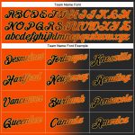 Custom Name Number Hoodie, Personalized Black Orange Gold Gradient Pullover Sweatshirt, Fashion Sports Team Apparel Personalized