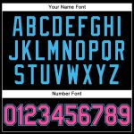 Custom Name Number Pullover Hoodie Sports Sweatshirt Black Pink Sky Blue Stitched Personalized Team Apparel Personalized