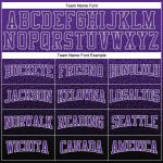 Custom Name & Number Stitched Hoodie - Black Purple-Gray Fade Fashion Sports Pullover Sweatshirt Personalized Stitched Black