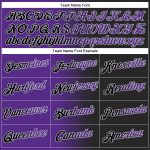 Custom Name Number Stitched Hoodie - Black Purple-Gray Gradient Fashion Sports Pullover Sweatshirt Personalized Stitched