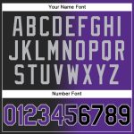 Custom Name Number Stitched Hoodie - Black Purple-Gray Gradient Fashion Sports Pullover Sweatshirt Personalized Stitched