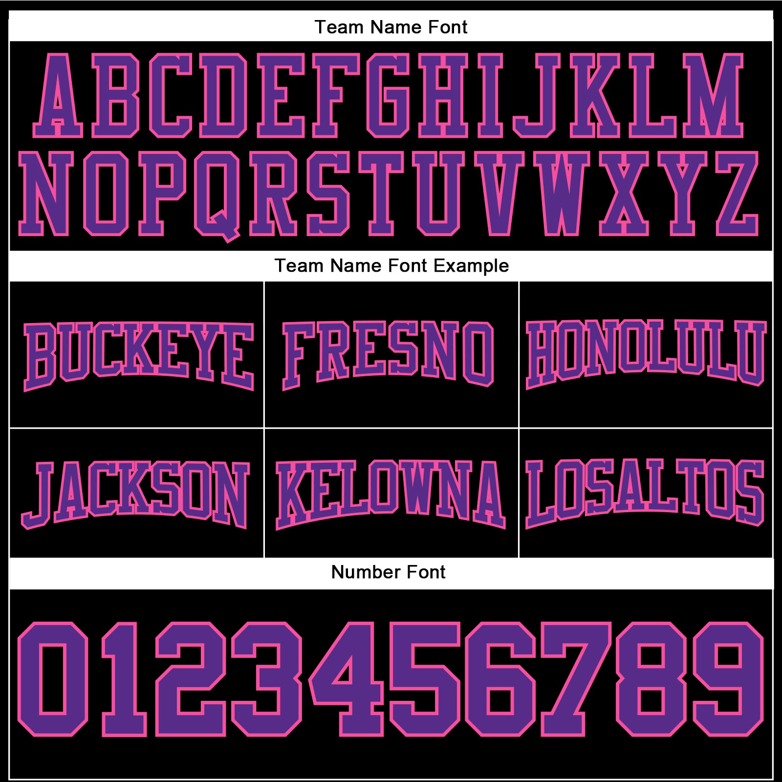 Personalized Stitched Black Purple-Pink Football Pullover Sweatshirt Hoodie Team Custom Name and Number Custom Team Football Hoodie with Personalized Name and Number - Stitched Black Purple-Pink Pullover Sweatshirt Personalized - Image 3