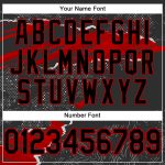 Custom Name and Number Sports Hoodie - Personalized 3D Torn Paper Design Pullover Sweatshirt in Black and Red Personalized