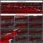 Custom Name and Number Sports Hoodie - Personalized 3D Torn Paper Design Pullover Sweatshirt in Black and Red Personalized