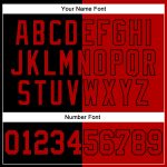 Custom Name Number Sports Hoodie 3D Skull Design Pullover Sweatshirt in Black Red - Personalized Fashion Apparel Personalized