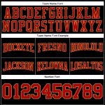 Custom Name Number Black Red Gold Football Hoodie Sweatshirt Personalized Pullover Personalized Stitched Black Red-Old Gold