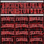 Custom Name Number 3D Pattern Halloween Hoodie Black Red White Stitched Pullover Sports Sweatshirt Personalized Stitched