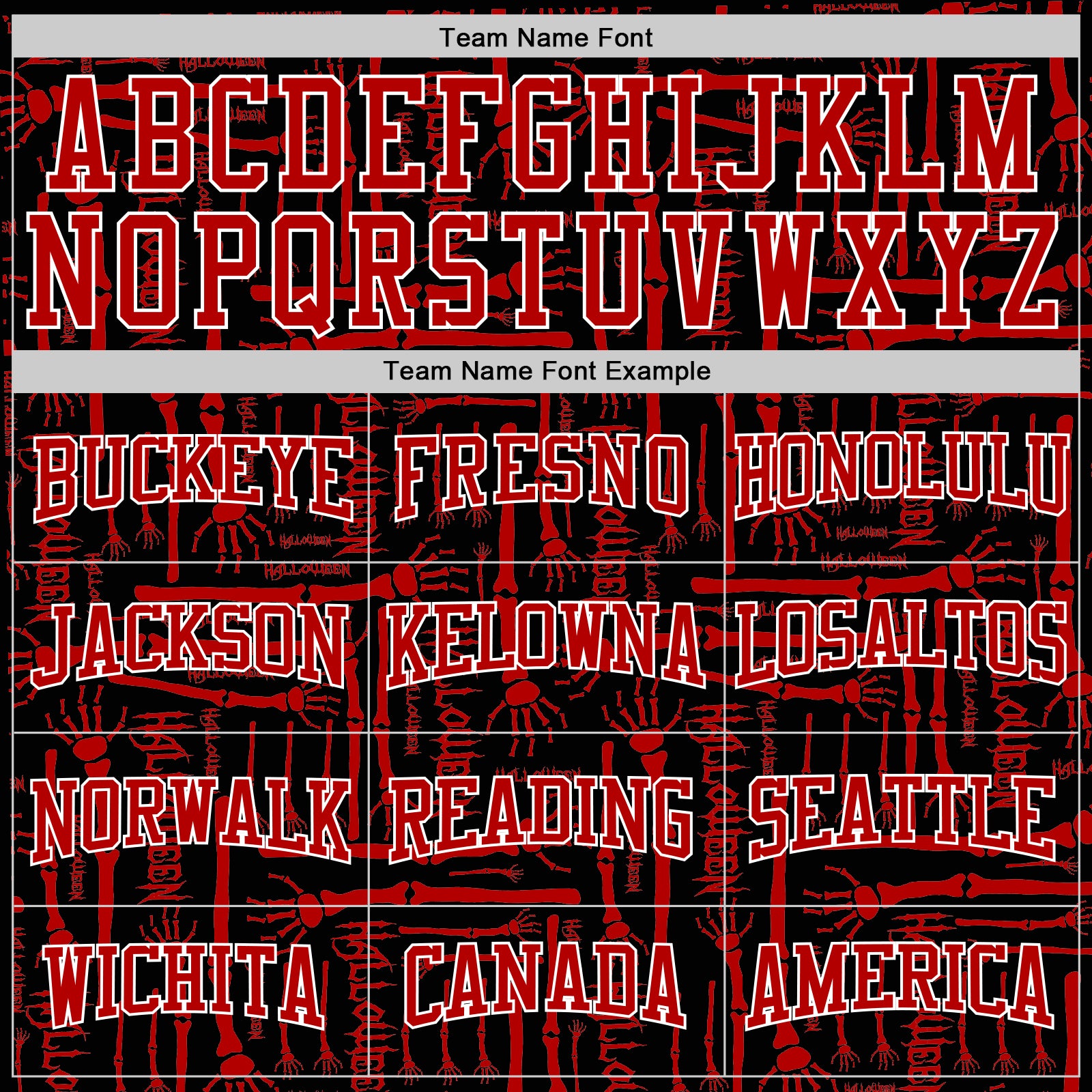 Personalized Stitched Black Red-White 3D Pattern Halloween Sports Pullover Sweatshirt Hoodie Team Custom Name and Number Custom Name Number 3D Pattern Halloween Hoodie Black Red White Stitched Pullover Sports Sweatshirt Personalized Stitched - Image 3