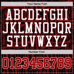 Custom Name Number 3D Pattern Halloween Hoodie Black Red White Stitched Pullover Sports Sweatshirt Personalized Stitched