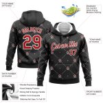 Custom Christmas Dog Hoodie Santa Costume Pullover Sweatshirt 3D Stitched Personalized with Team Name and Number Personalized