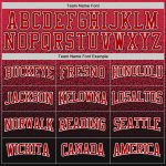 Custom Team Name Number Pullover Hoodie Stitched Black Red-White Fade Fashion Sports Sweatshirt Personalized Stitched Black