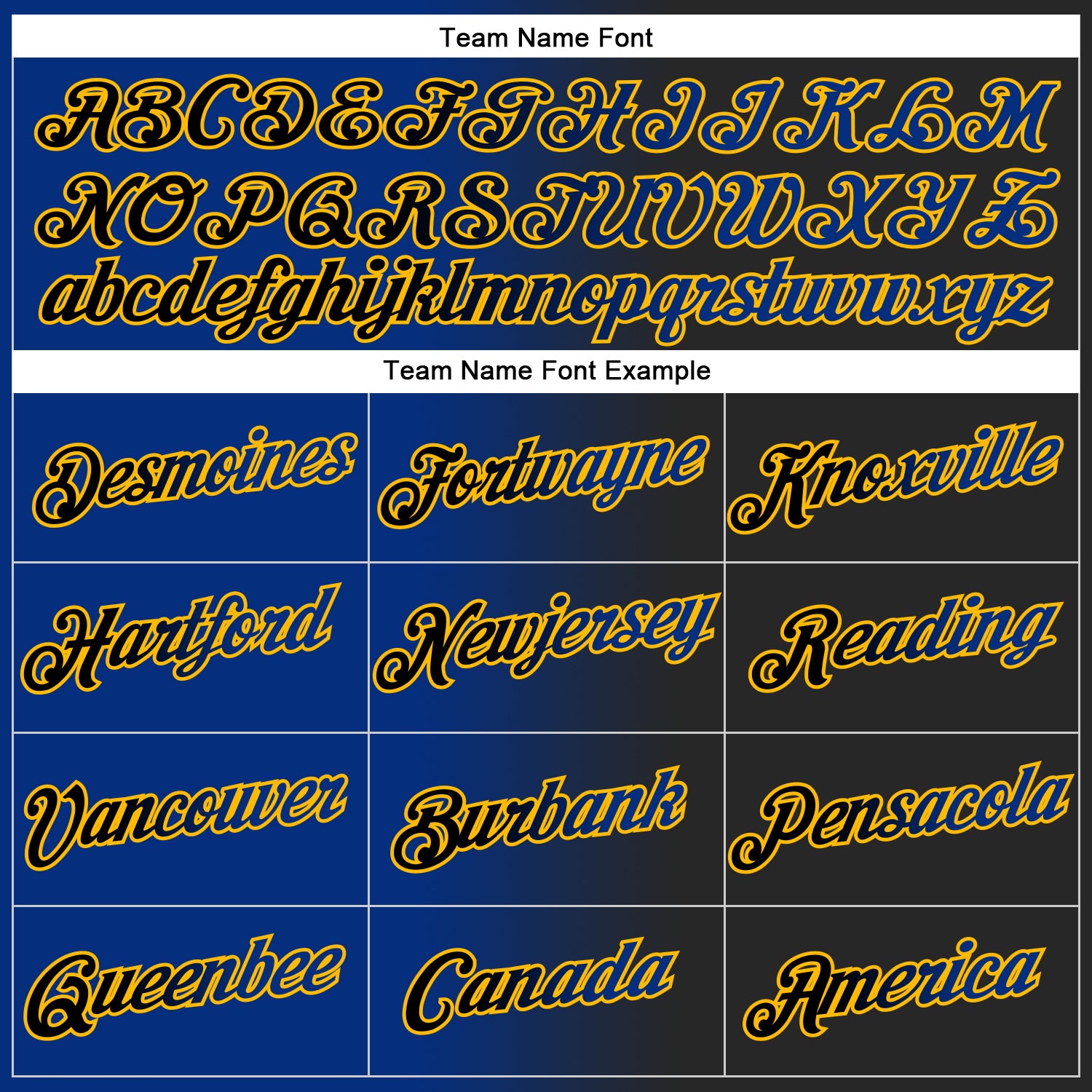 Personalized Stitched Black Royal-Gold Gradient Fashion Sports Pullover Sweatshirt Hoodie Team Custom Name and Number Custom Name Number Pullover Hoodie - Personalized Black Royal-Gold Gradient Sports Sweatshirt Personalized Stitched Black - Image 3