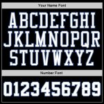 Custom Name Number Sports Hoodie Black Royal Pinstripe Stitched White Gray Pullover Sweatshirt Personalized Stitched Black