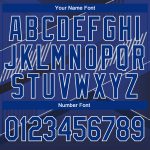 Custom Name Number Sports Hoodie - Black Royal-White 3D Pattern Stitched Pullover Sweatshirt Personalized Stitched Black