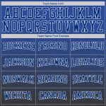 Custom Name and Number Sports Hoodie Pullover Sweatshirt - Personalized Black Royal-White Fade Fashion Personalized Stitched