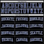 Custom Name Number Sports Hoodie Black White Pullover Sweatshirt Personalized Team Apparel Personalized Stitched Black Royal-White