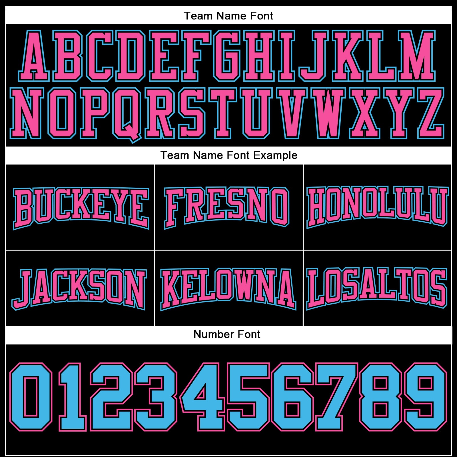 Personalized Stitched Black Sky Blue-Pink Football Pullover Sweatshirt Hoodie Team Custom Name and Number Custom Name Number Football Hoodie Sweatshirt Personalized Stitched Black Sky Blue-Pink Team Pullover Personalized Stitched - Image 3