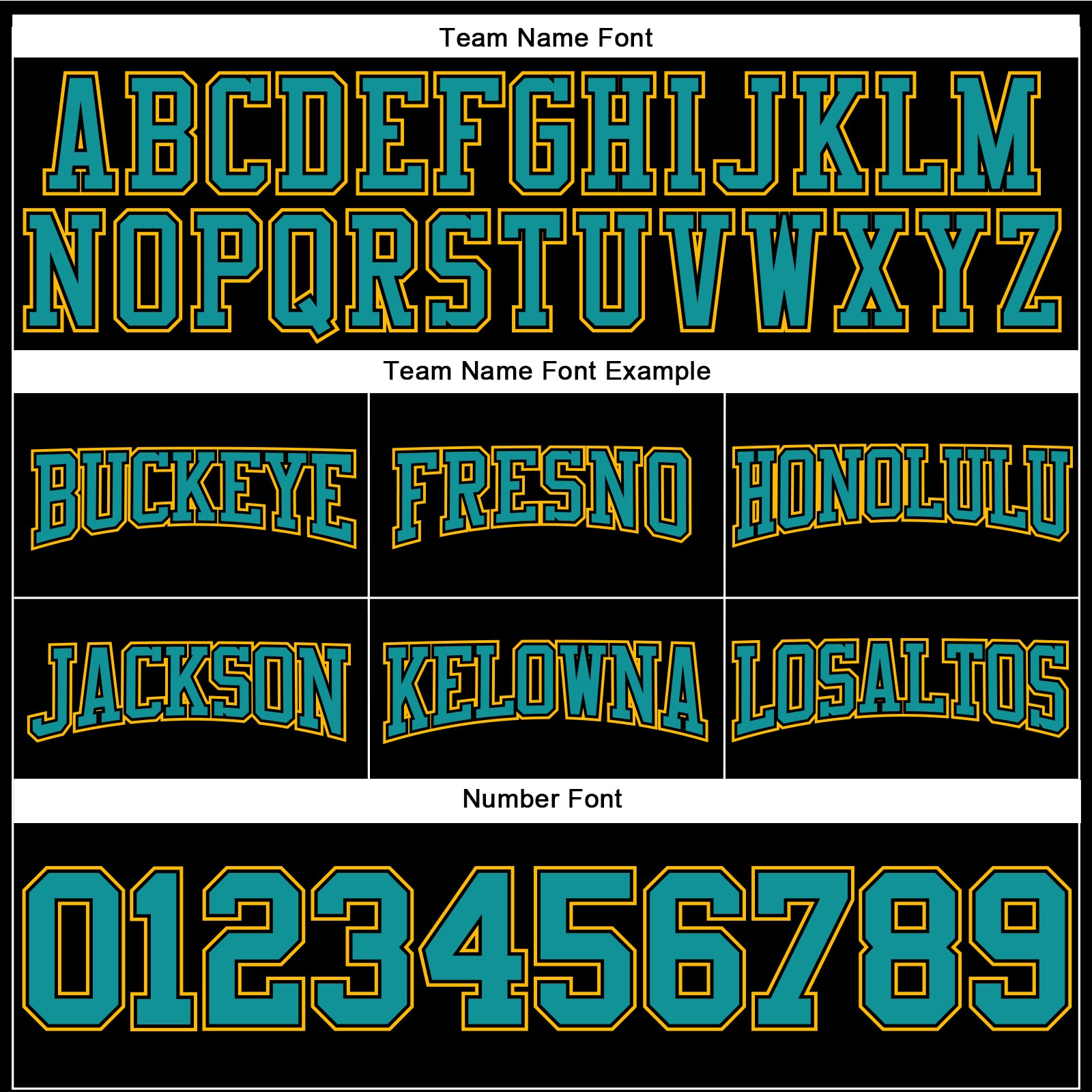 Personalized Stitched Black Teal-Gold Football Pullover Sweatshirt Hoodie Team Custom Name and Number Custom Name Number Stitched Black Teal-Gold Football Hoodie Pullover Sweatshirt Personalized Team Apparel Personalized Stitched - Image 3