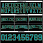 Custom Football Hoodie with Personalized Name and Number - Black Teal-Old Gold Stitched Pullover Sweatshirt Personalized