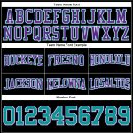 Custom Team Hoodie with Name & Number - Personalized Black Teal-Purple Football Pullover Sweatshirt Personalized Stitched
