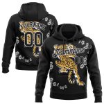 Custom 3D pattern pullover hoodie
