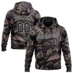 3D Tiger Landscape Personalized Sports Hoodie with Custom Name and Number - Stitched Pullover Sweatshirt Personalized Stitched