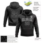 Personalized 3D Skull Hoodie Black White Sports Pullover Sweatshirt Personalized Stitched Black White 3D Skull Fashion Sports