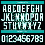 Custom Scorpio Sports Hoodie with 3D Black White-Aqua Design, Personalized Name & Number, Stitched Pullover Sweatshirt Personalized