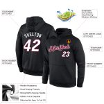 Custom Name Number Hoodie Sports Pullover Sweatshirt Personalized Black White Maroon Stitched Team Personalized Stitched