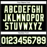 Custom Neon Green Sports Hoodie with Personalized Name & Number - Black & White Stitched Pullover Sweatshirt Personalized