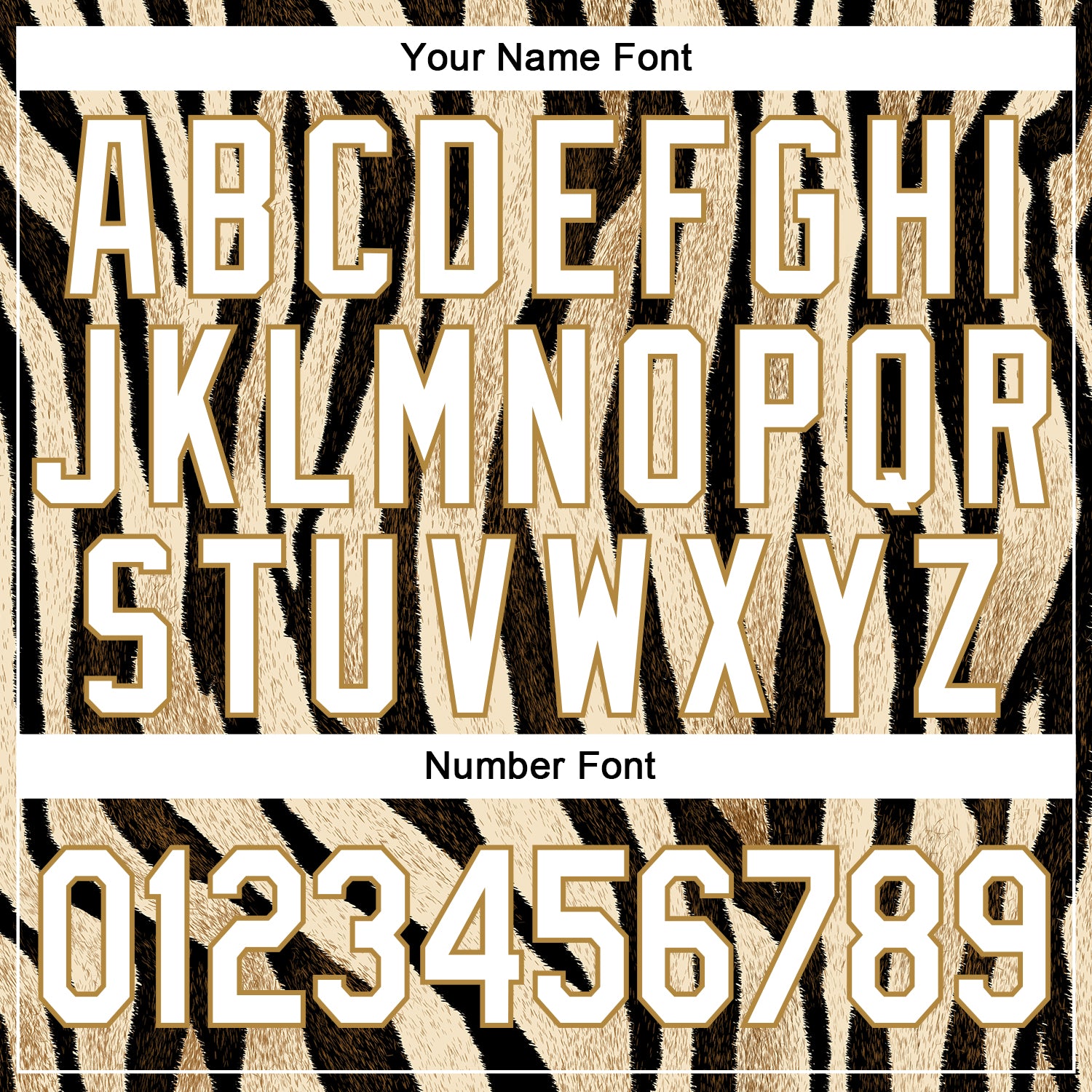 Personalized Stitched Black White-Old Gold 3D Pattern Design Leopard Sports Pullover Sweatshirt Hoodie Team Custom Name and Number Custom Leopard Sports Hoodie with Personalized Name & Number - Black White Gold 3D Pattern Pullover Sweatshirt Personalized - Image 4