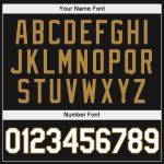 Custom Name Number Sports Hoodie Sweatshirt Personalized Stitched Black White Old Gold Team Apparel Personalized Stitched