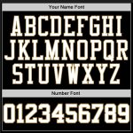 Custom Sports Pullover Hoodie with Stitched Name & Number - Black White Orange Sweatshirt for Teams Personalized Stitched