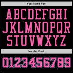 Custom Name Number Sports Hoodie Personalized Black White Pinstripe Pink Light Blue Pullover Sweatshirt Personalized Stitched