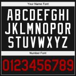 Custom Team Name Number Black White Red Sports Hoodie Pullover Sweatshirt - Personalized Stitched Design Personalized Stitched