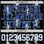Custom Astronaut Sports Hoodie with 3D Pattern, Personalized Name & Number, Stitched Black White-Royal Sweatshirt Personalized