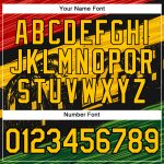 3D Pattern Personalized Black Yellow Hoodie for Black History Month - Sports Pullover Sweatshirt Personalized Stitched Black