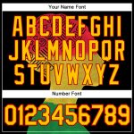 Custom Black History Month Hoodie - Personalized Stitched 3D Pattern Sweatshirt with Team Name & Number - Black, Yellow, Red Design
