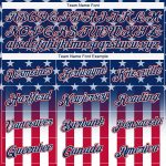 Custom 3D American Flag Pullover Hoodie Personalized with Name & Number - Blue Red-White Sports Sweatshirt Personalized Stitched