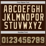 Custom Name Number Sports Hoodie Brown Camo-Cream Pullover Sweatshirt Personalized Team Apparel Personalized Stitched Brown