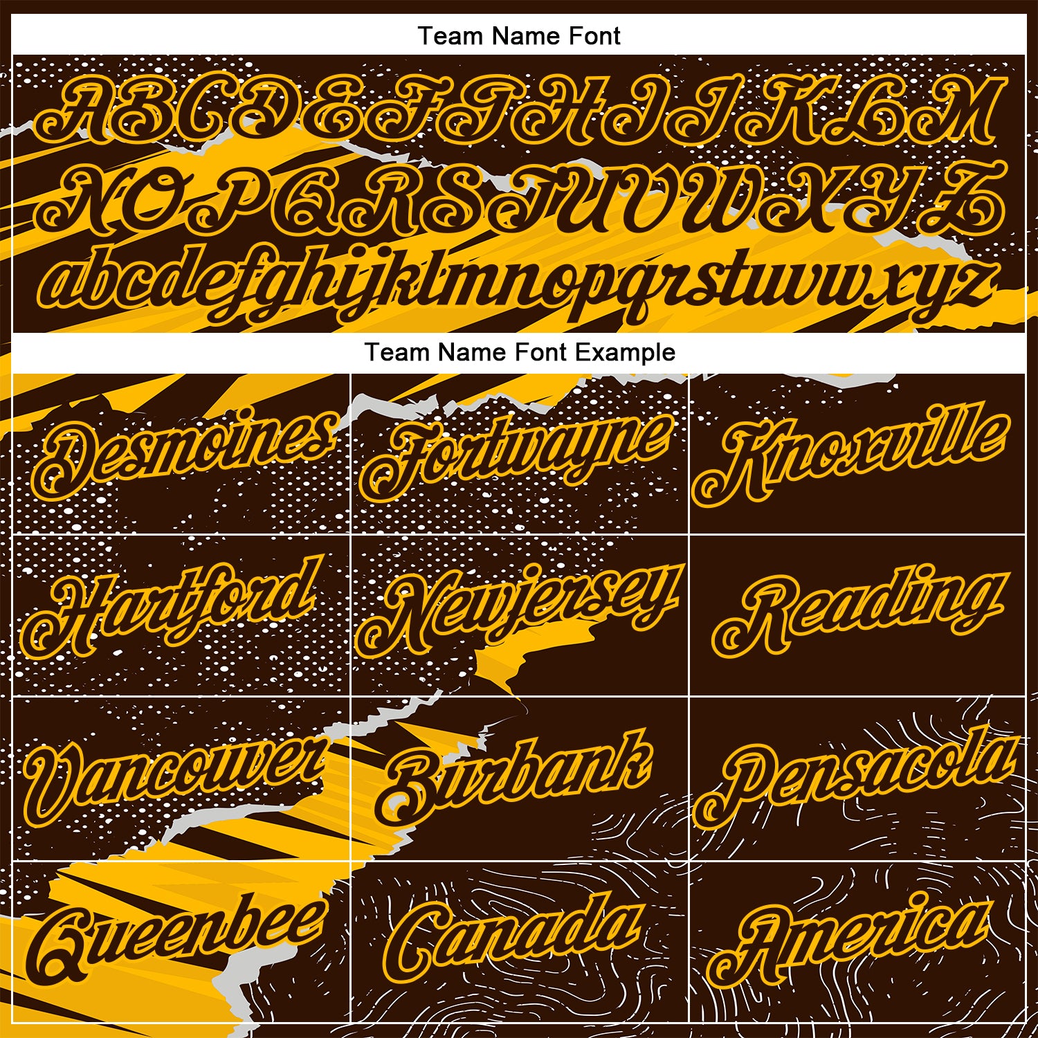 Personalized Stitched Brown Gold 3D Pattern Design Torn Paper Style Sports Pullover Sweatshirt Hoodie Team Custom Name and Number Custom Name and Number Sports Hoodie for Team - Personalized Brown Gold 3D Pattern Design Torn Paper Style Pullover Sweatshirt - Image 3