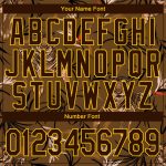 Custom 3D Pattern Tiger and Plants Sports Hoodie with Personalized Name & Number - Brown Yellow Pullover Sweatshirt Personalized