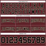 Custom Name Number Hoodie Sweatshirt, Burgundy Black Cream Stitched Football Pullover - Personalized Team Gear Personalized