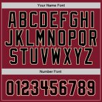 Custom Team Name Number Burgundy Black-Cream Sports Hoodie Sweatshirt Pullover Personalized Stitched Design Personalized