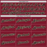 Custom Team Name Number Burgundy Black-Cream Sports Hoodie Sweatshirt Pullover Personalized Stitched Design Personalized